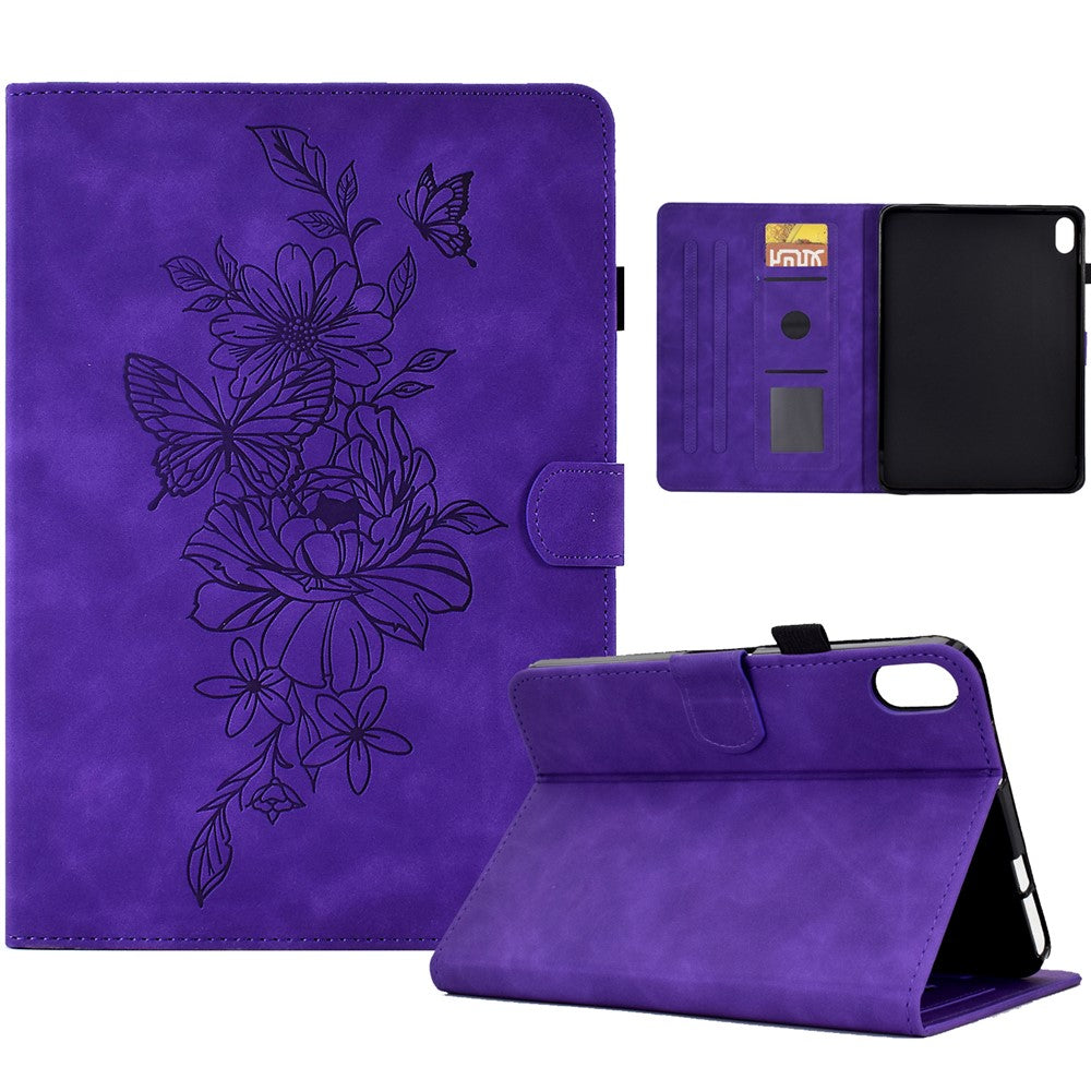 For Xiaomi Redmi Pad 2 11 Case Flower Butterfly Imprinted Card Slots Leather Cover