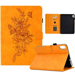 For Xiaomi Redmi Pad 2 11 Case Flower Butterfly Imprinted Card Slots Leather Cover