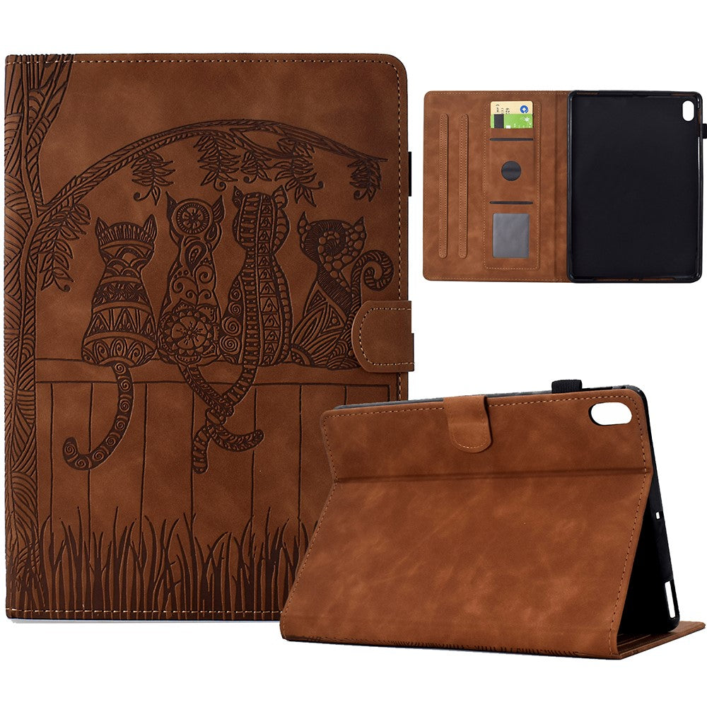 For Xiaomi Redmi Pad 2 11 Case Cats Imprinted PU Leather Card Slots Tablet Cover