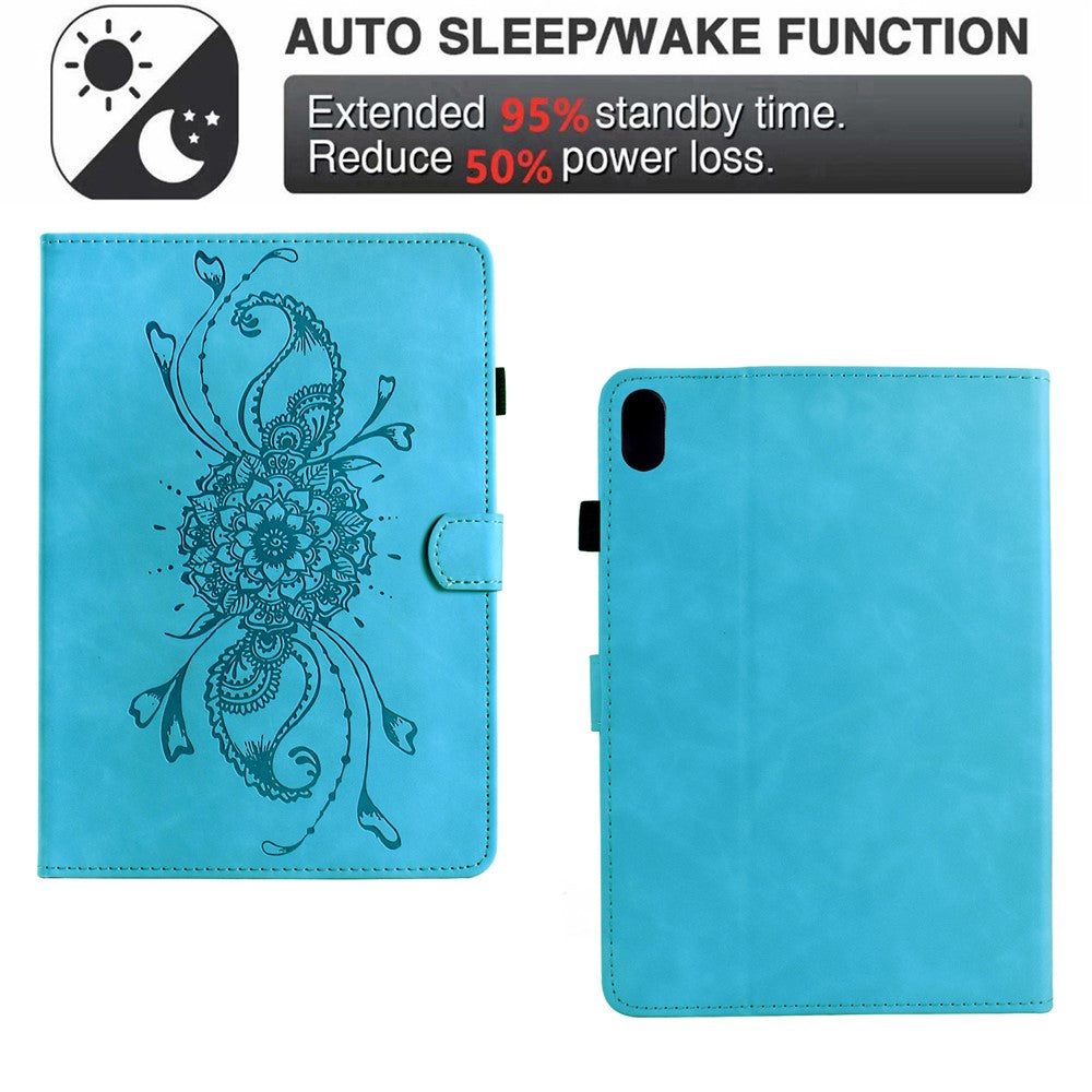 For Xiaomi Redmi Pad 2 11 Case Mandala Imprinted Leather Tablet Cover with Card Slots