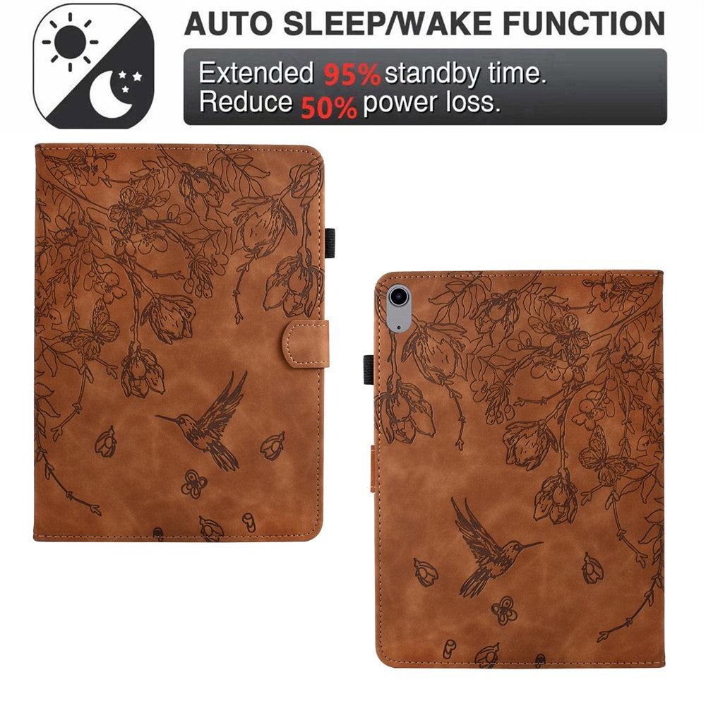 For Xiaomi Redmi Pad 2 11 Case Flower Bird Imprinted Card Holder Leather Tablet Cover