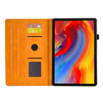 For Lenovo Xiaoxin Pad 11 2025 Case Card Slots Block Pattern Leather Cover