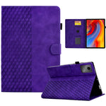 For Lenovo Xiaoxin Pad 11 2025 Case Card Slots Block Pattern Leather Cover