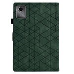 For Lenovo Xiaoxin Pad 11 2025 Case Card Slots Stand Rhombus Auto Wake / Sleep Leather Cover