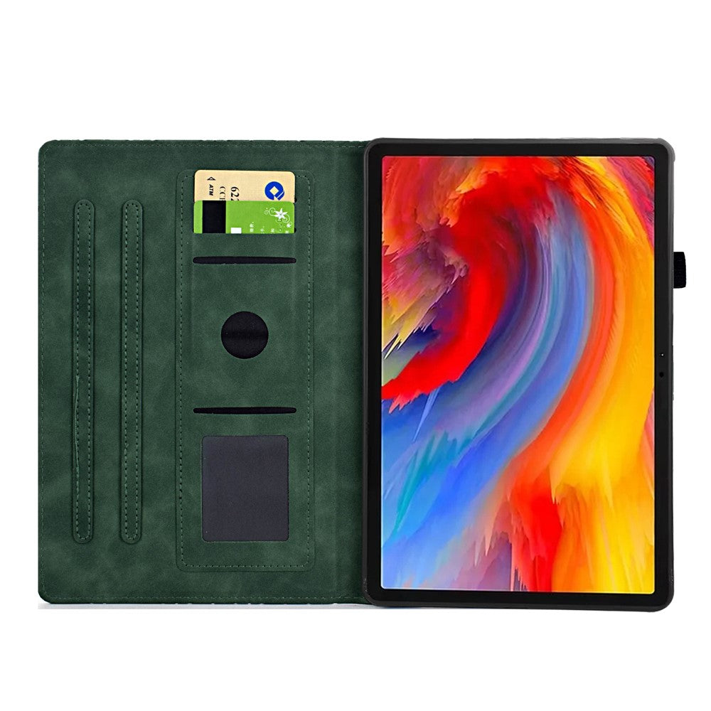 For Lenovo Xiaoxin Pad 11 2025 Case Card Slots Stand Rhombus Auto Wake / Sleep Leather Cover