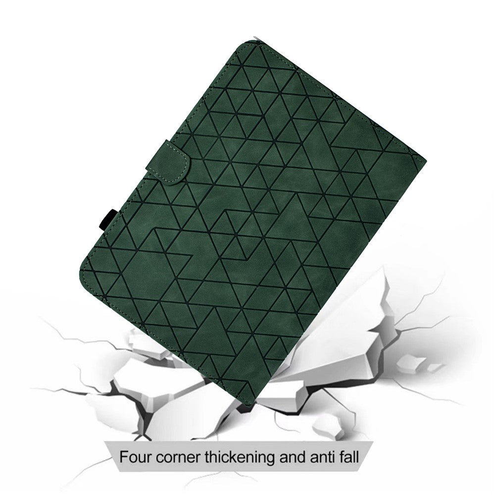 For Lenovo Xiaoxin Pad 11 2025 Case Card Slots Stand Rhombus Auto Wake / Sleep Leather Cover