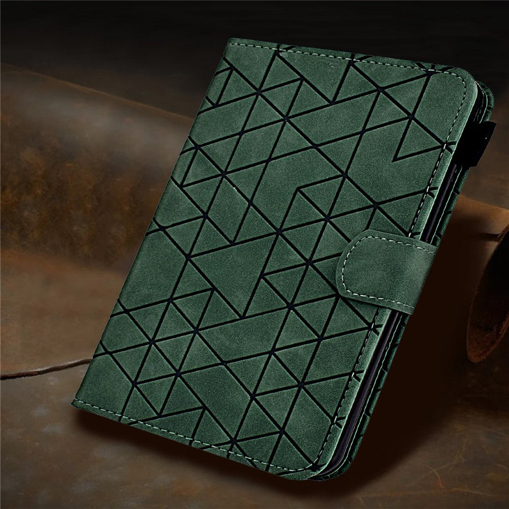 For Lenovo Xiaoxin Pad 11 2025 Case Card Slots Stand Rhombus Auto Wake / Sleep Leather Cover