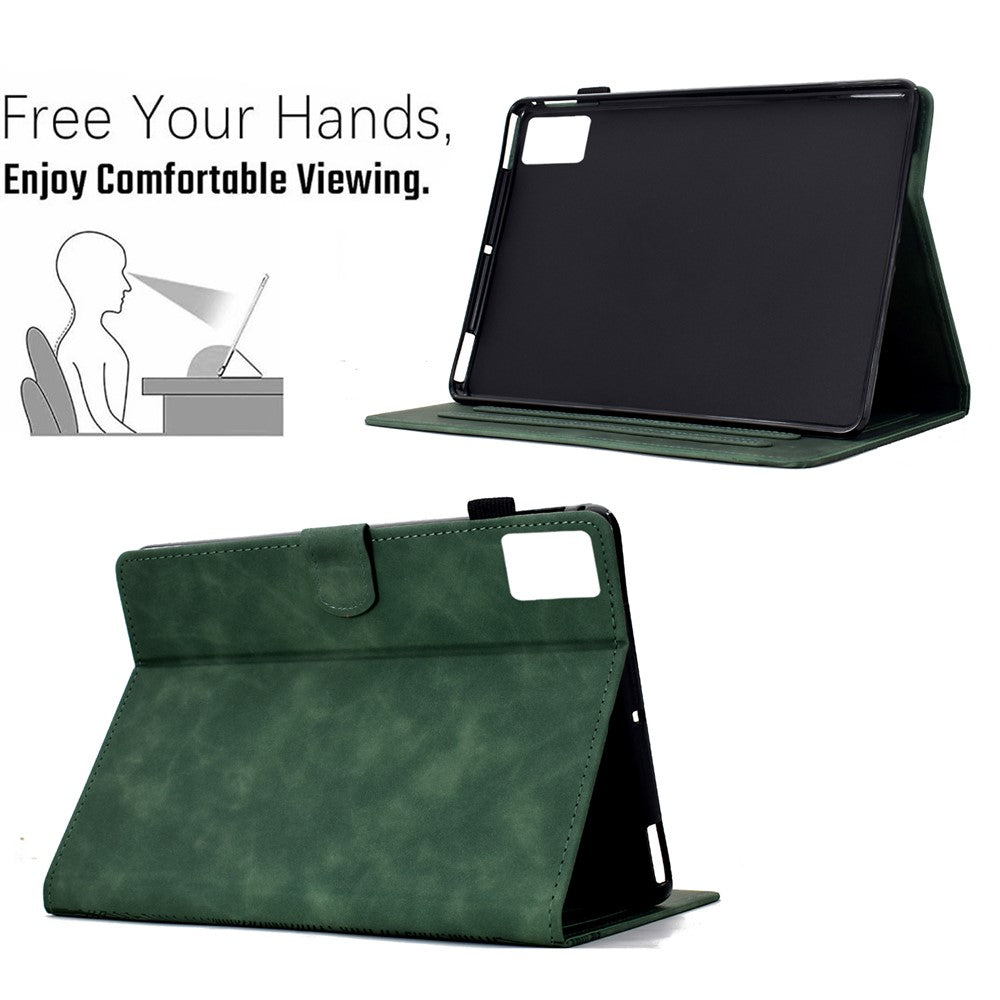 For Lenovo Xiaoxin Pad 11 2025 Case Cats Imprinted PU Leather Card Slots Tablet Cover