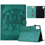 For Lenovo Xiaoxin Pad 11 2025 Case Cats Imprinted PU Leather Card Slots Tablet Cover