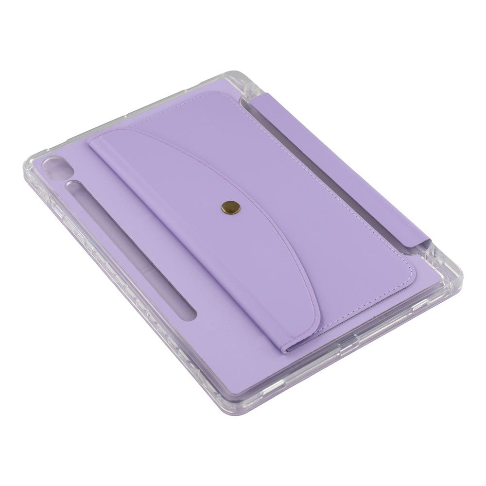 For Samsung Galaxy Tab S9 (X710, X716B, X718U) / S9 FE (X510, X516B) Case Origami Stand Wallet PU Leather Smart Tablet Cover with Pencil Slot