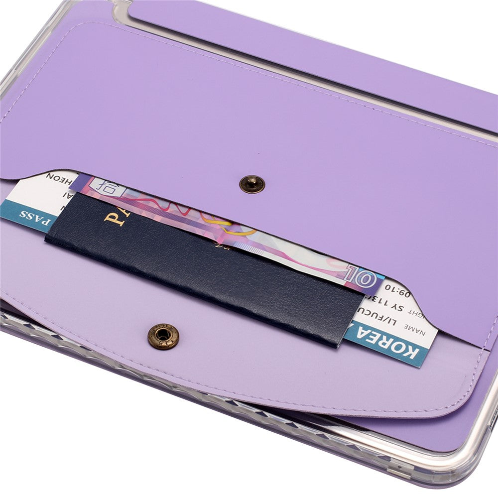 For Samsung Galaxy Tab S9 (X710, X716B, X718U) / S9 FE (X510, X516B) Case Origami Stand Wallet PU Leather Smart Tablet Cover with Pencil Slot