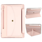 For Samsung Galaxy Tab S9 (X710, X716B, X718U) / S9 FE (X510, X516B) Case Origami Stand Wallet PU Leather Smart Tablet Cover with Pencil Slot