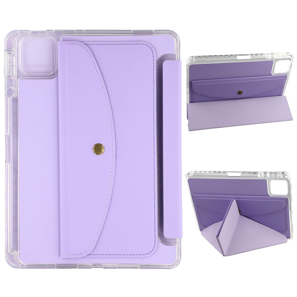 For Xiaomi Pad 7 / Pad 7 Pro Case Origami Stand Wallet PU Leather Tablet Cover with Pencil Slot