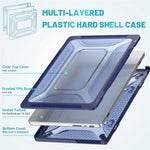 Laptopfodral för MacBook Pro 14 tum (2026) A3427 A3426 / (2025) A3434 A3112 A3185 A3401 / (2024) A2918 A2992 / (2023) A2779 / (2022) / (2021) A2442 PC fram- och bakstycke