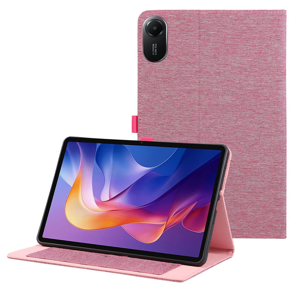 For Xiaomi Redmi Pad 2 11 Case with Stand Card Holder Cloth Texture Leather Tablet Cover