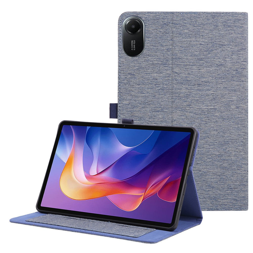 For Xiaomi Redmi Pad 2 11 Case with Stand Card Holder Cloth Texture Leather Tablet Cover