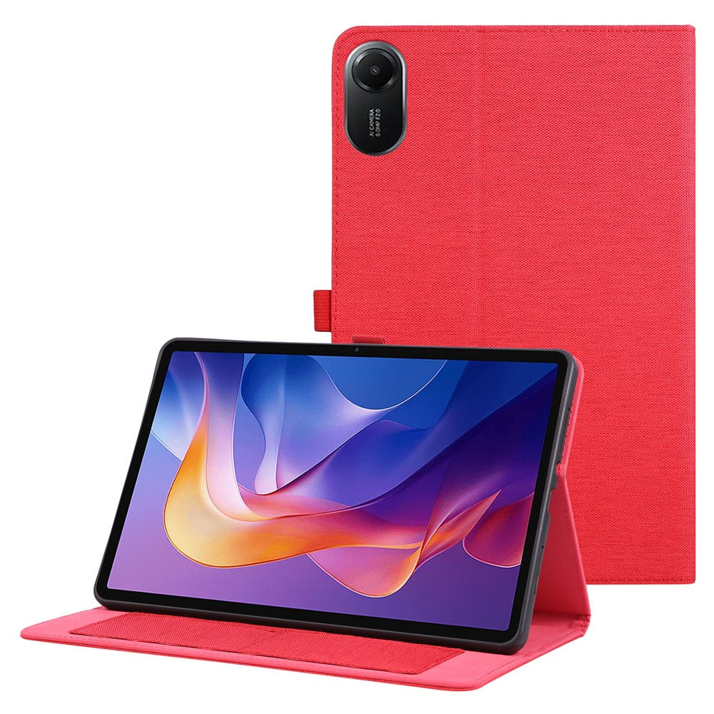 For Xiaomi Redmi Pad 2 11 Case with Stand Card Holder Cloth Texture Leather Tablet Cover