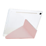 Tablet Case For Samsung Galaxy Tab S10 FE  /  S9 FE  /  S9 Y-Fold Stand Glitter Leather TPU Acrylic Clear Cover