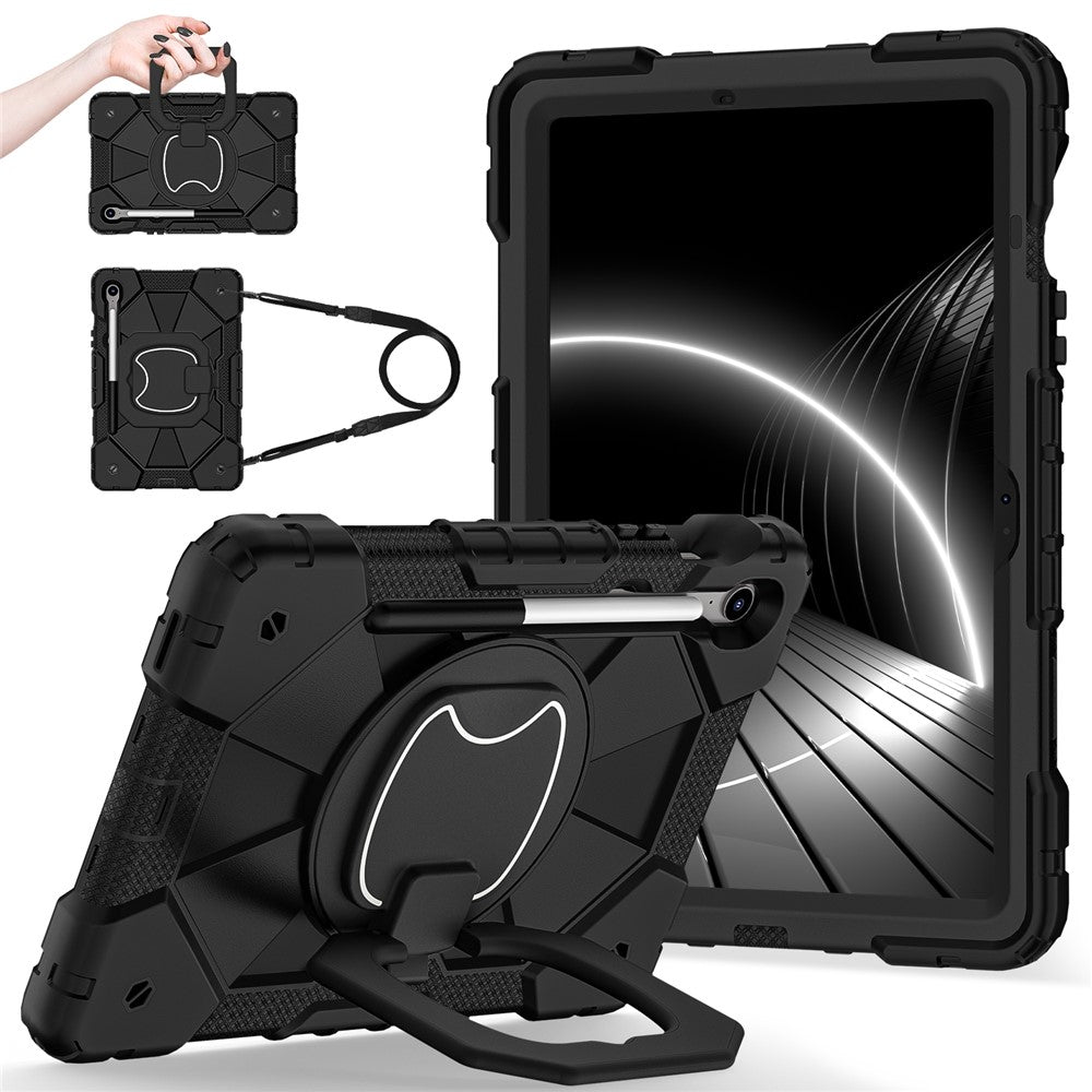 For Samsung Galaxy Tab S10 Lite / S10 FE / S9 FE / S9 Case Silicone + PC Kickstand Tablet Cover