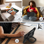 For Samsung Galaxy Tab S10 Lite / S10 FE / S9 FE / S9 Case Silicone + PC Kickstand Tablet Cover