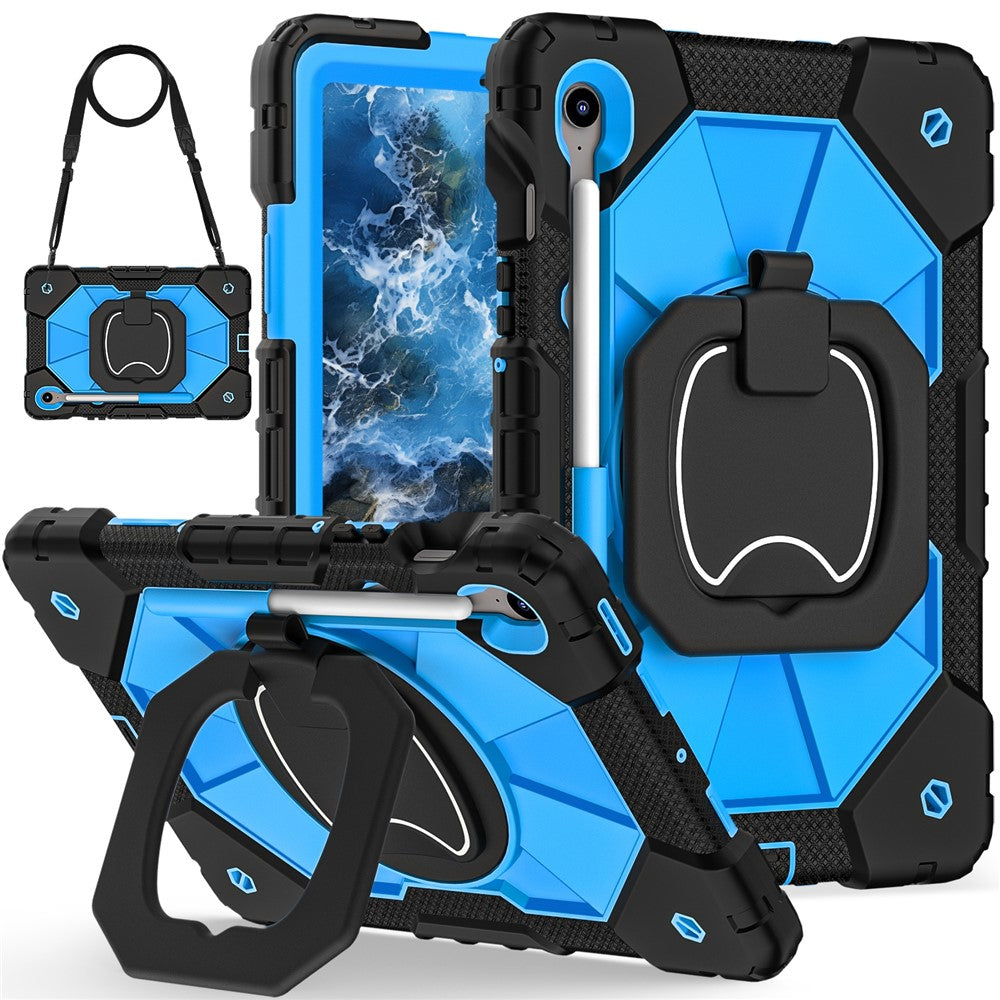 For Samsung Galaxy Tab S10 Lite / S10 FE / S9 FE / S9 Case Silicone + PC Kickstand Tablet Cover