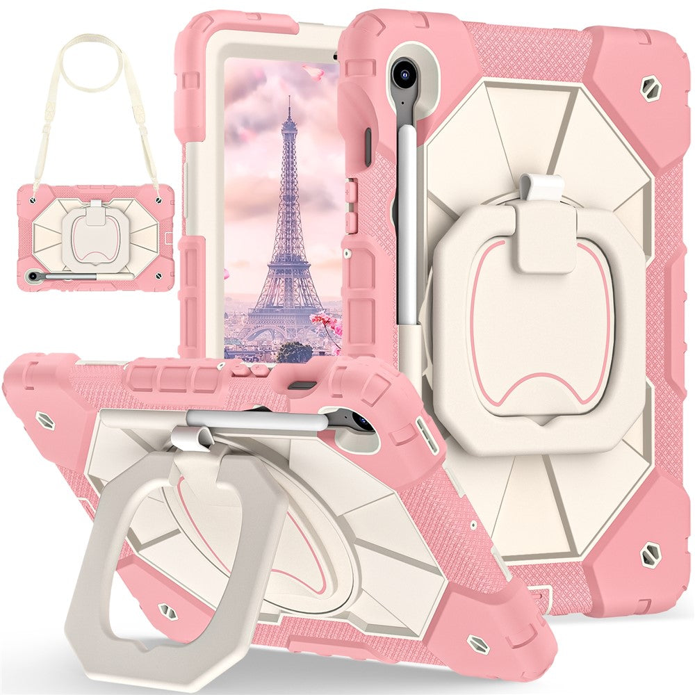 For Samsung Galaxy Tab S10 Lite / S10 FE / S9 FE / S9 Case Silicone + PC Kickstand Tablet Cover