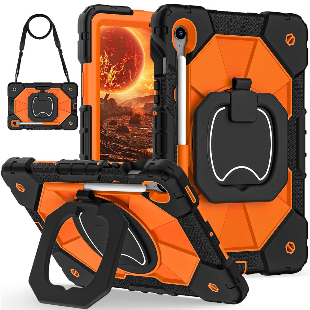 For Samsung Galaxy Tab S10 Lite / S10 FE / S9 FE / S9 Case Silicone + PC Kickstand Tablet Cover