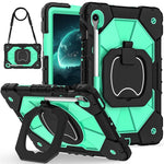 For Samsung Galaxy Tab S10 Lite / S10 FE / S9 FE / S9 Case Silicone + PC Kickstand Tablet Cover