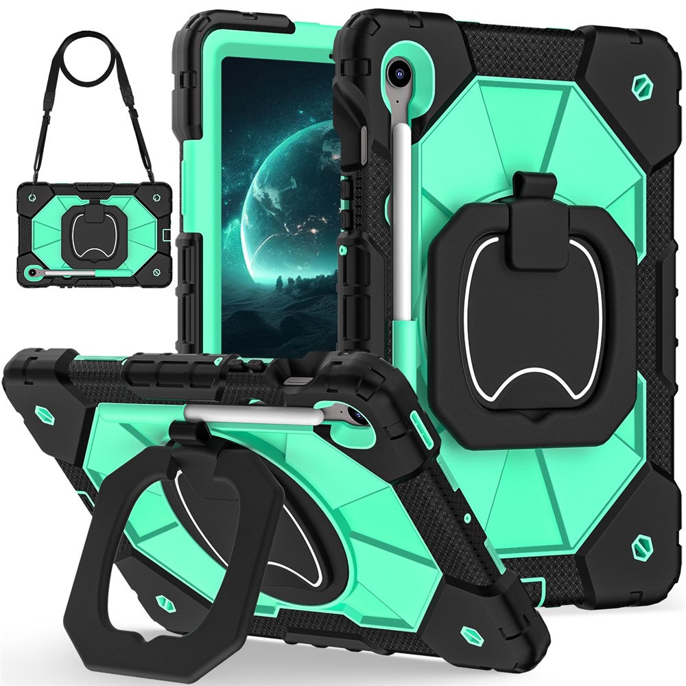 For Samsung Galaxy Tab S10 Lite / S10 FE / S9 FE / S9 Case Silicone + PC Kickstand Tablet Cover