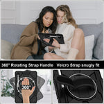 For Samsung Galaxy Tab S10 Lite / S10 FE / S9 FE / S9 Case Silicone + PC Kickstand Tablet Cover with Handy Strap