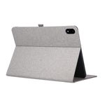 OnePlus Pad 3-skal med stativ, korthållare, tygstruktur, läder, surfplatta