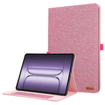 For OnePlus Pad 3 Case with Stand Card Holder Cloth Texture Leather Tablet Cover