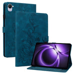 For Xiaomi Pad Mini / Redmi K Pad Case Lily Flower Imprint Card Slots Leather Tablet Cover