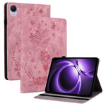 For Xiaomi Pad Mini / Redmi K Pad Case Card Holder Anti-Scratch Leather Cover Rose Flower Imprint