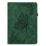 For Xiaomi Pad Mini / Redmi K Pad Case Butterfly Flower Imprint PU Leather Tablet Cover with Card Slots