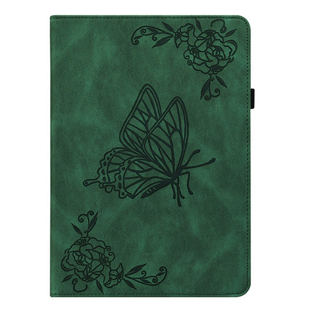 For Xiaomi Pad Mini / Redmi K Pad Case Butterfly Flower Imprint PU Leather Tablet Cover with Card Slots