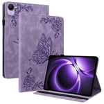 For Xiaomi Pad Mini / Redmi K Pad Case Butterfly Flower Imprint PU Leather Tablet Cover with Card Slots