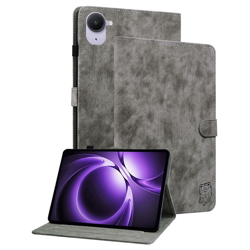 For Xiaomi Pad Mini / Redmi K Pad Case Tiger Imprint Anti-Scratch PU Leather Tablet Cover