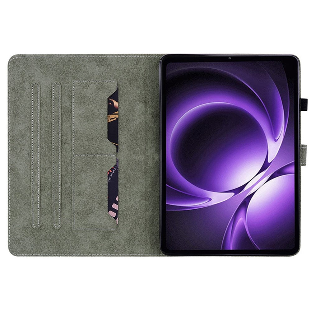 For Xiaomi Pad Mini / Redmi K Pad Case Tiger Imprint Anti-Scratch PU Leather Tablet Cover