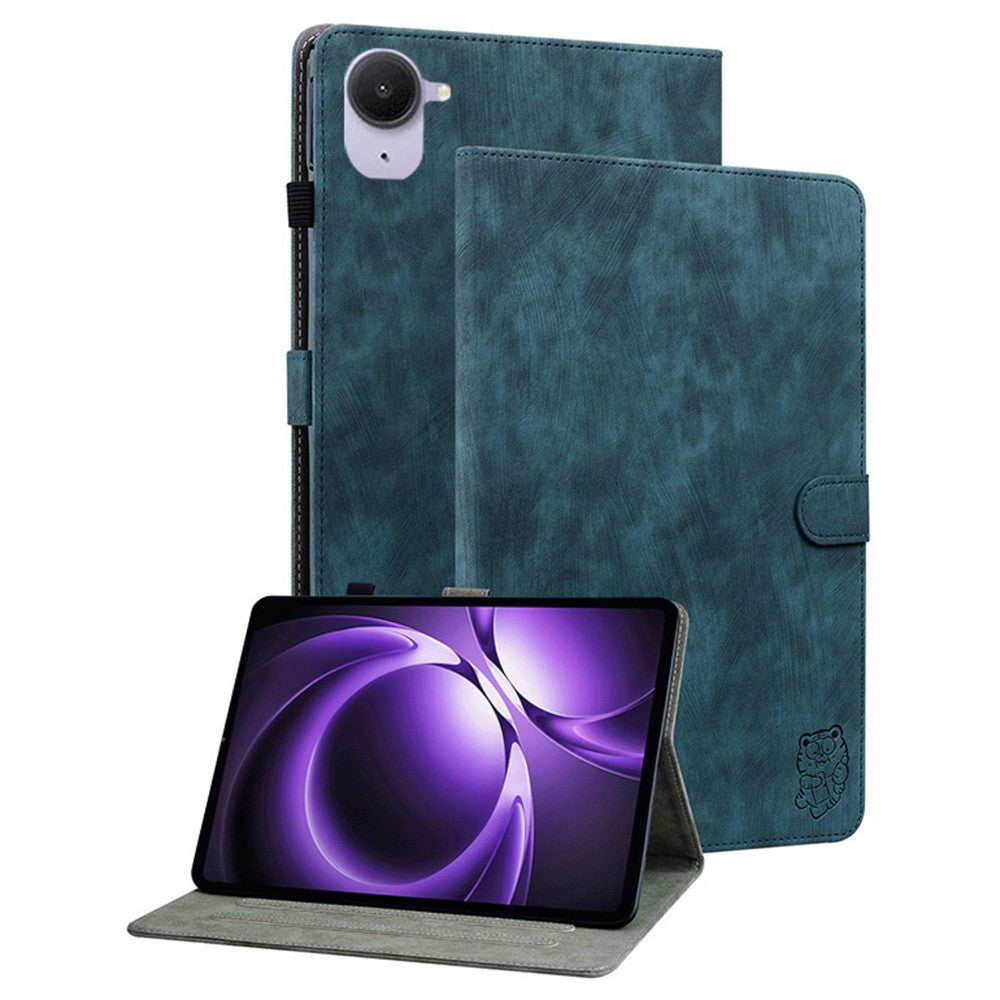 For Xiaomi Pad Mini / Redmi K Pad Case Tiger Imprint Anti-Scratch PU Leather Tablet Cover