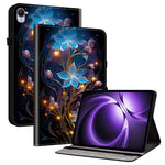 For Xiaomi Pad Mini / Redmi K Pad Leather Case Pattern Printed Stand Tablet Cover with Card Slots