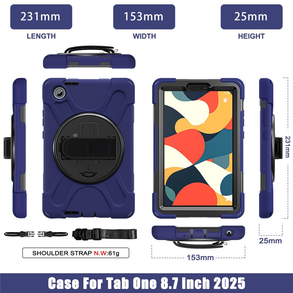 For Lenovo Tab K9 / Tab One Case TPU + PC + Silicone Kickstand Anti Drop Tablet Cover