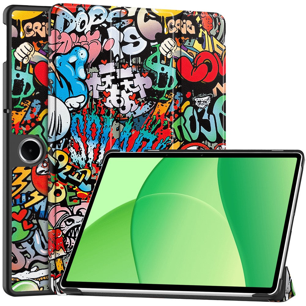 For Oppo Pad SE  /  OnePlus Pad Lite Case Pattern Print Leather Stand Tablet Cover