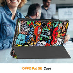 For Oppo Pad SE  /  OnePlus Pad Lite Case Pattern Print Leather Stand Tablet Cover