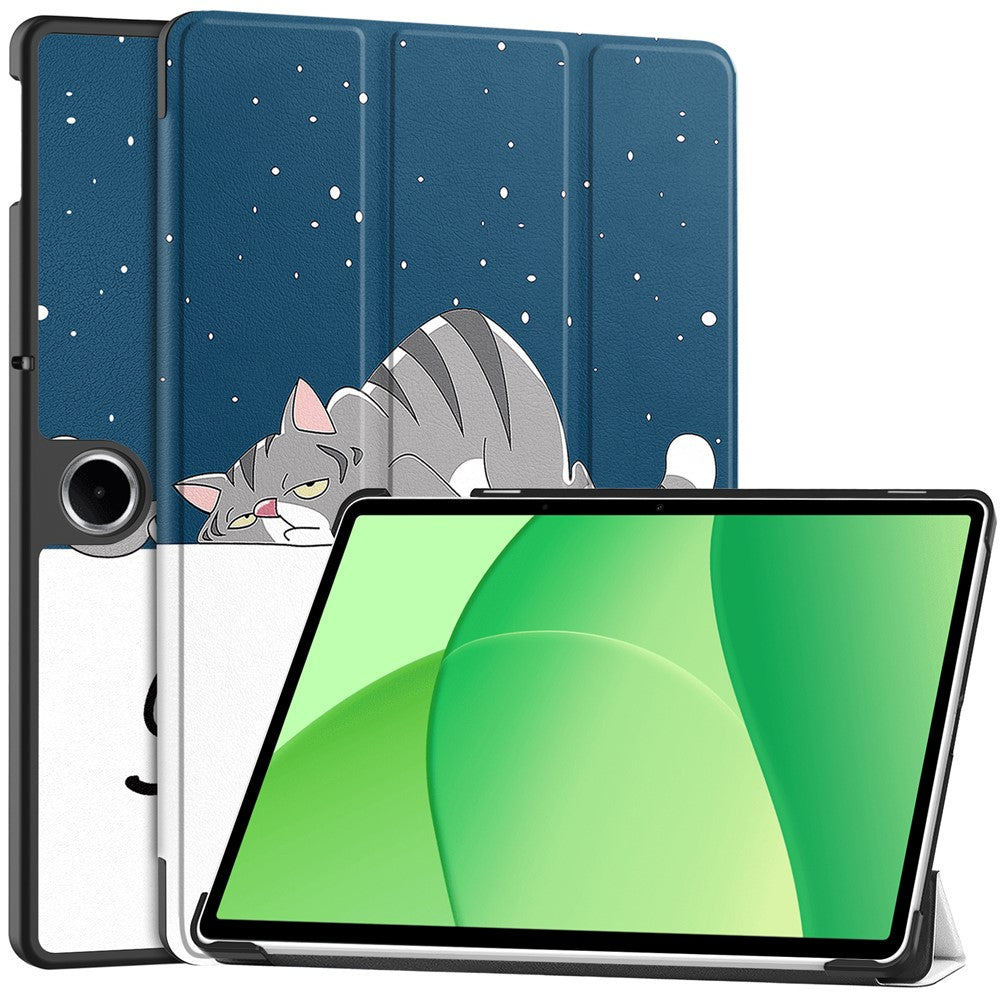 For Oppo Pad SE  /  OnePlus Pad Lite Case Pattern Print Leather Stand Tablet Cover