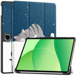 Oppo Pad SE / OnePlus Pad Lite-skal Mönstertryck Läder Stativ Surfplatta Skydd