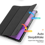 DUX DUCIS For Lenovo Tab K11 Gen 2 / Lenovo Idea Tab Case  Domo Series Tri-fold Stand PU Leather Protective Tablet Cover