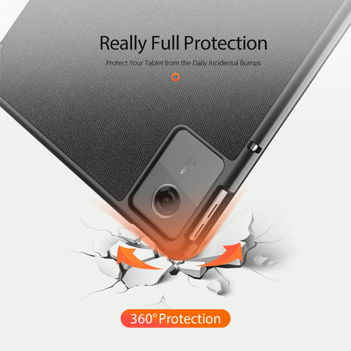 DUX DUCIS For Lenovo Tab K11 Gen 2 / Lenovo Idea Tab Case  Domo Series Tri-fold Stand PU Leather Protective Tablet Cover