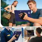 For Xiaomi Pad 7 Ultra Kickstand Case TPU PC Silicone Tablet Cover with Shoulder Strap