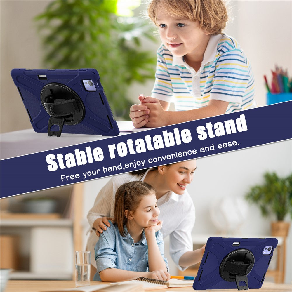 For Xiaomi Pad 7 Ultra Kickstand Case TPU PC Silicone Tablet Cover with Shoulder Strap